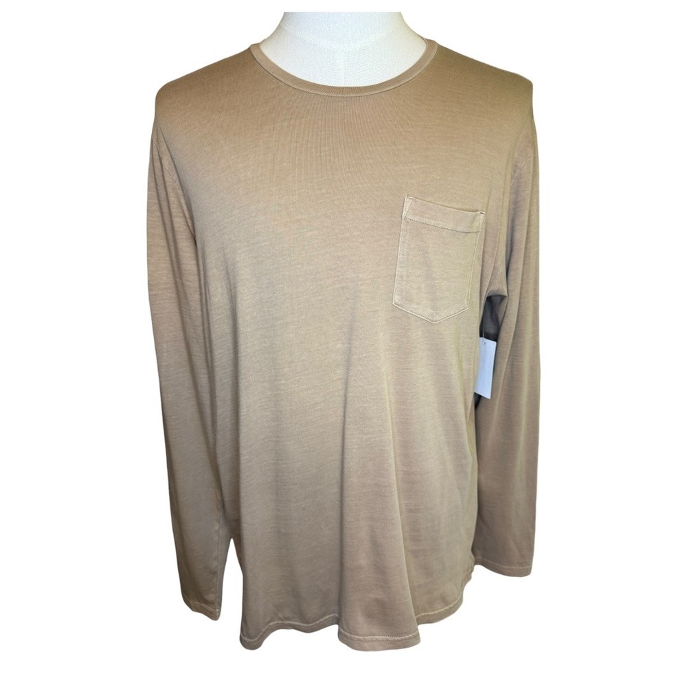 Abound Men's‎ Large Long Sleeve Crew Neck T-Shirt with Pocket Casual Top NWT